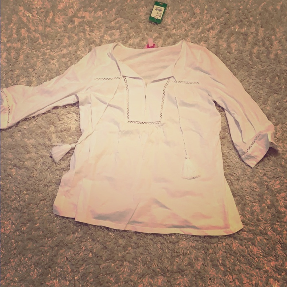 White Lilly Pulitzer top